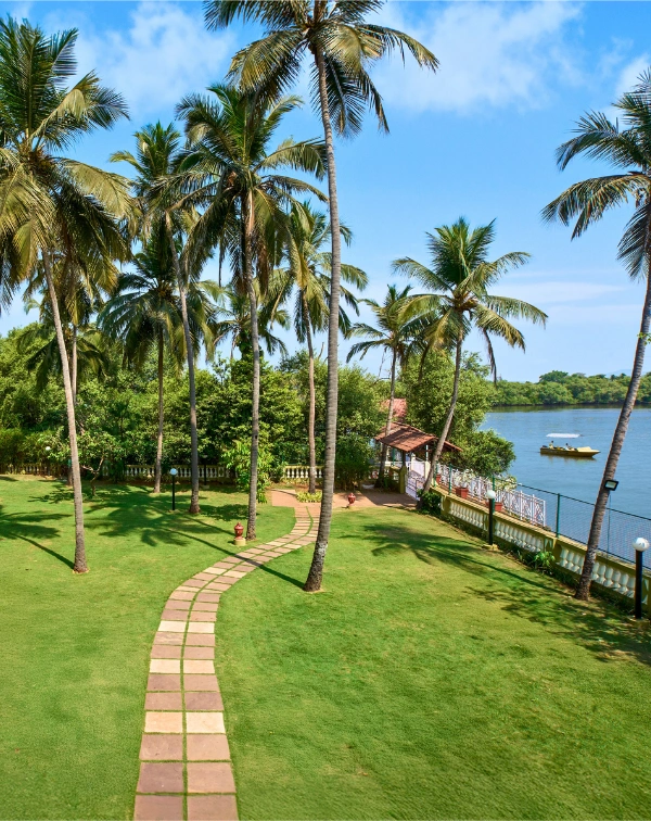 Emerald Lawn outdoor wedding venue at Mercure Devaaya Resort, Divar Island